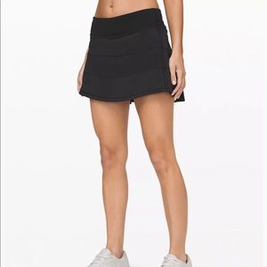 Lululemon Black Pace Rival Tennis Skirt sz 6 Tall